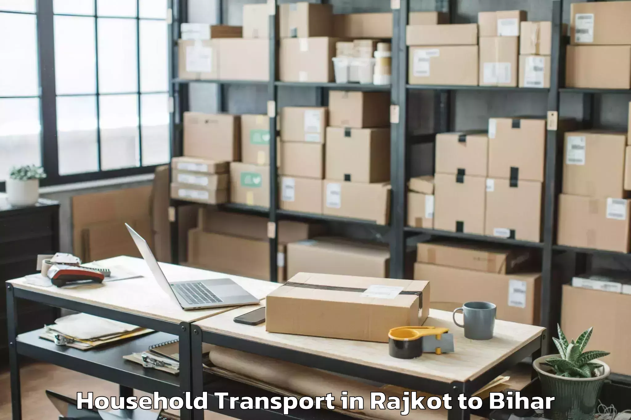 Reliable Rajkot to Mansurchak Household Transport